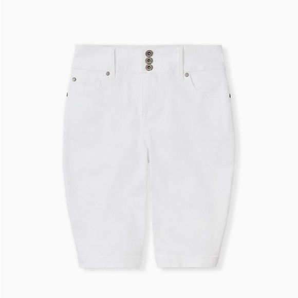 plus size jegging bermuda shorts